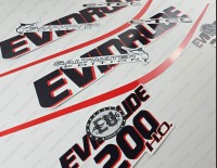 Evinrude 200HP E-tec HO 2004-2008 Outboard Decal Kit